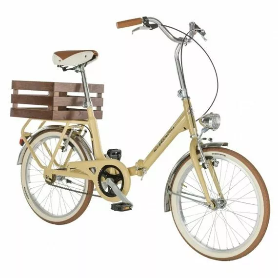 BICICLETA PLEGABLE ALPINA CAMPING CREMA