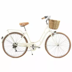 BICICLETA VINTAGE CAPRI BERLIN CREMA 28 PULGADAS 7 VELOCIDADES