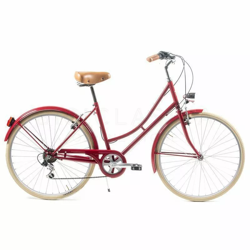 BICICLETA URBANA CAPRI VALENTINA ROJO RUBI 26″ 6 VELOCIDADES