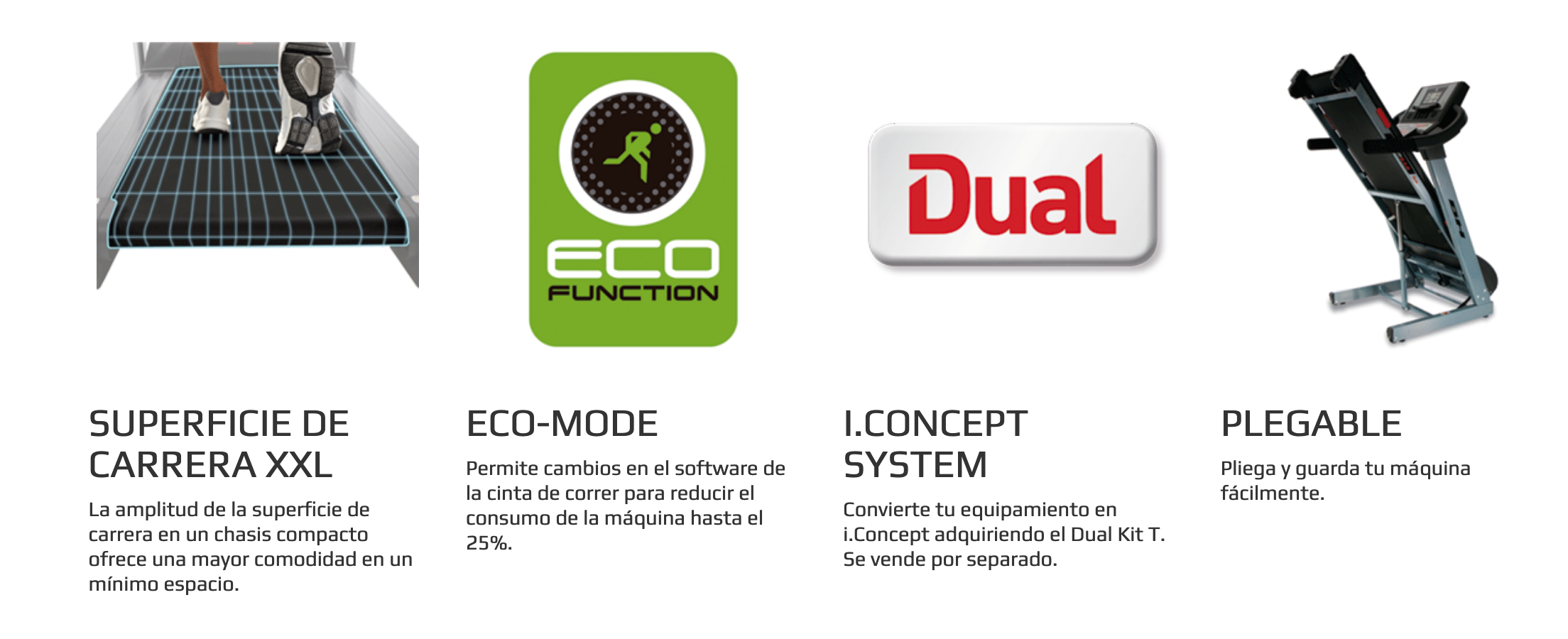 Cinta De Correr BH F2W DUAL G6473U - Imagen 5