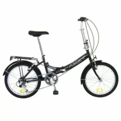 BICICLETA PLEGABLE ACERO AMAT NAUTIC 20″ 6 VELOCIDADES NEGRO