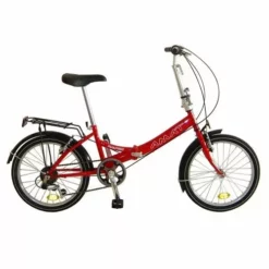 BICICLETA PLEGABLE ACERO AMAT NAUTIC 20″ 6 VELOCIDADES ROJO