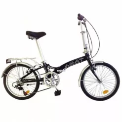 BICICLETA PLEGABLE ALUMINIO AMAT NAUTIC 20″ 6 VELOCIDADES NEGRO