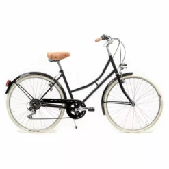 BICICLETA VINTAGE CAPRI BARCELONA NEGRO-CREMA 26″ 6 VELOCIDADES