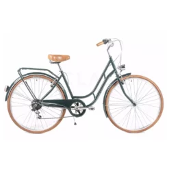 BICICLETA DE PASEO CAPRI BERLIN VERDE INGLÉS 28 PULGADAS 7 VELOCIDADES