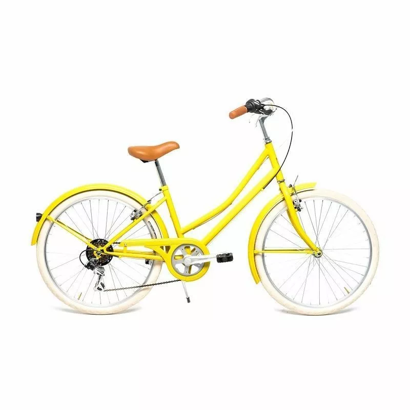 BICICLETA DE PASEO CAPRI CAROLINA 24″ 6 VELOCIDADES LEMON 8-12 AÑOS