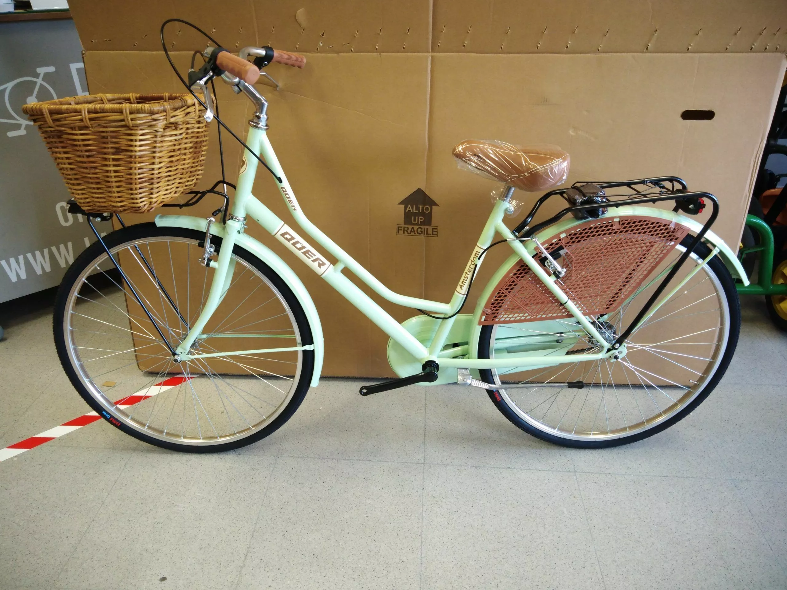 BICICLETA DE PASEO QÜER AMSTERDAM 26″ 1 VELOCIDAD - Imagen 4