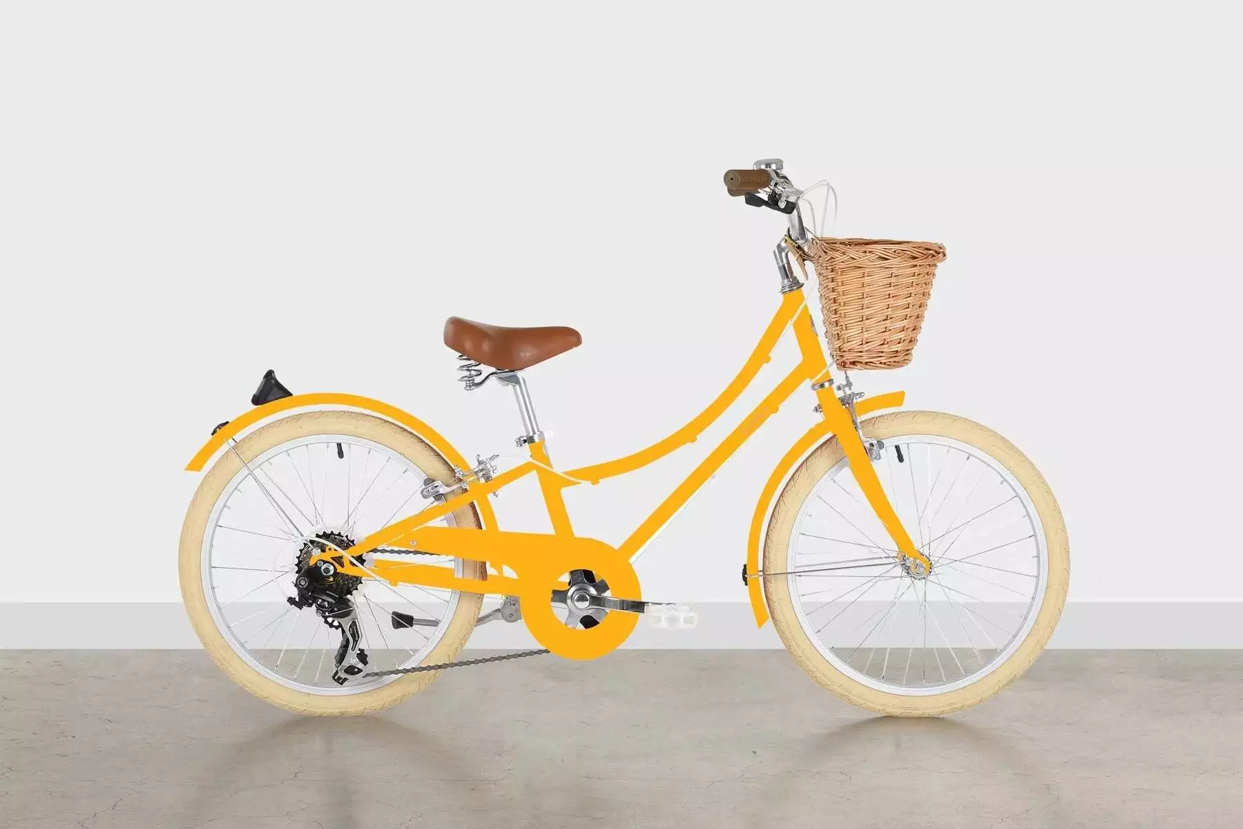 BICICLETA NIÑOS BOBBIN GINGERSNAP 20 PULGADAS AMARILLO 5-8 AÑOS - Imagen 6