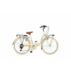 BICICLETA NIÑOS QÜER GIULY 24″ 6 VELOCIDADES CREMA 8-12 AÑOS