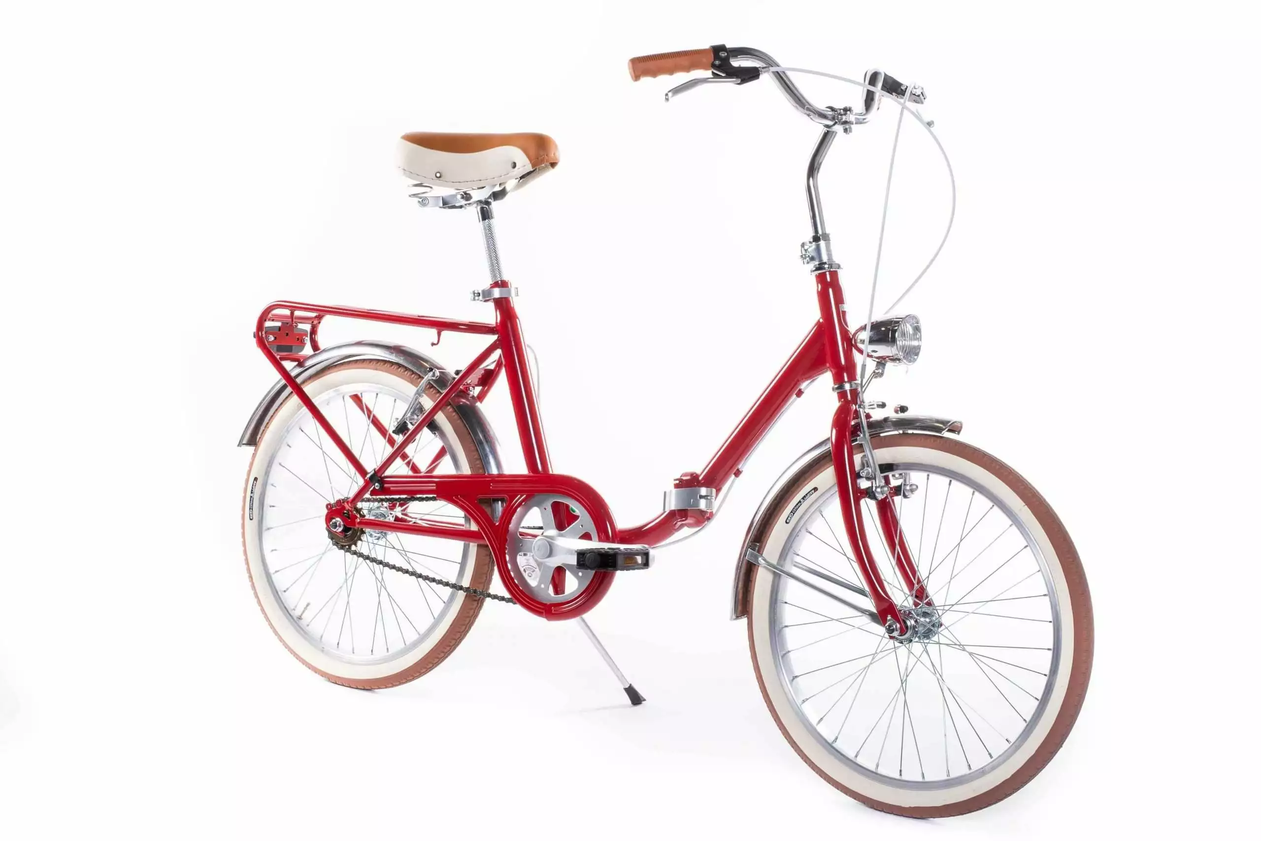 BICICLETA PLEGABLE BAMBINA ROJO BURDEOS - Imagen 3