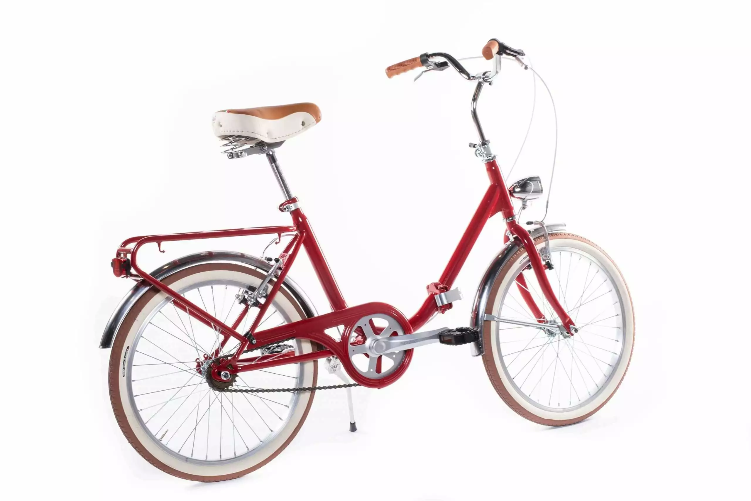 BICICLETA PLEGABLE BAMBINA ROJO BURDEOS - Imagen 2