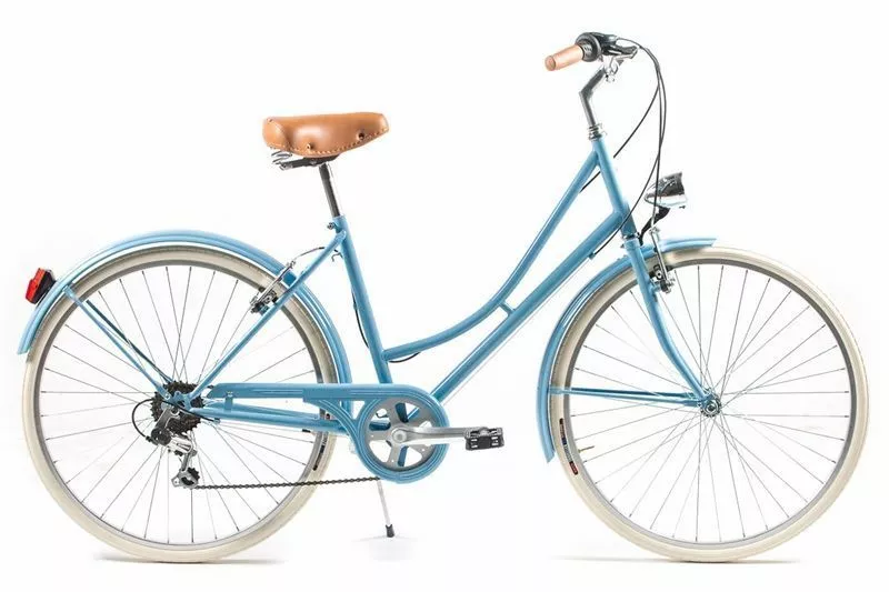 BICICLETA VINTAGE CAPRI VALENTINA AZUL PASTEL 26″ 6 VELOCIDADES - Imagen 3