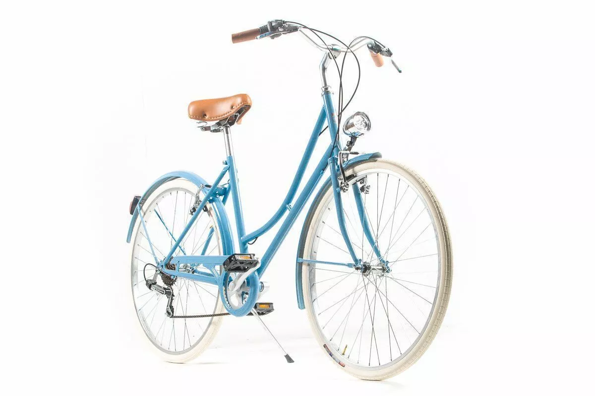 BICICLETA VINTAGE CAPRI VALENTINA AZUL PASTEL 26″ 6 VELOCIDADES - Imagen 2