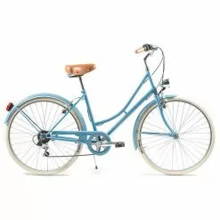 BICICLETA VINTAGE CAPRI VALENTINA AZUL PASTEL 26″ 6 VELOCIDADES