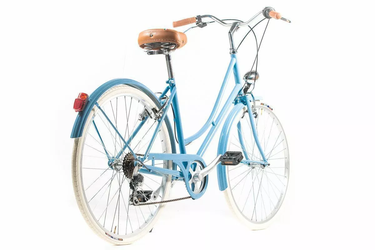 BICICLETA VINTAGE CAPRI VALENTINA AZUL PASTEL 26″ 6 VELOCIDADES - Imagen 4