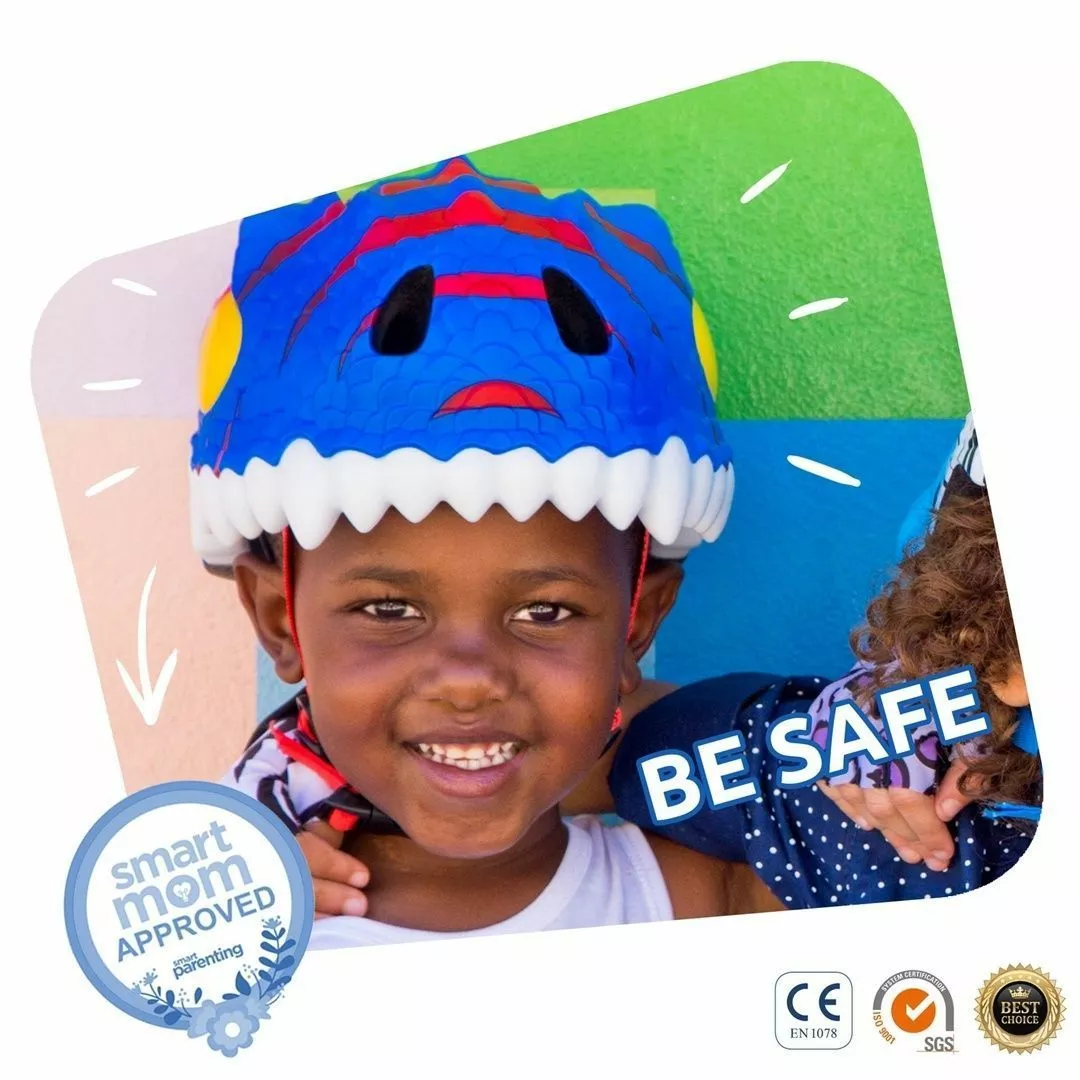 CASCO CRAZY SAFETY DRAGÓN AZUL - Imagen 3