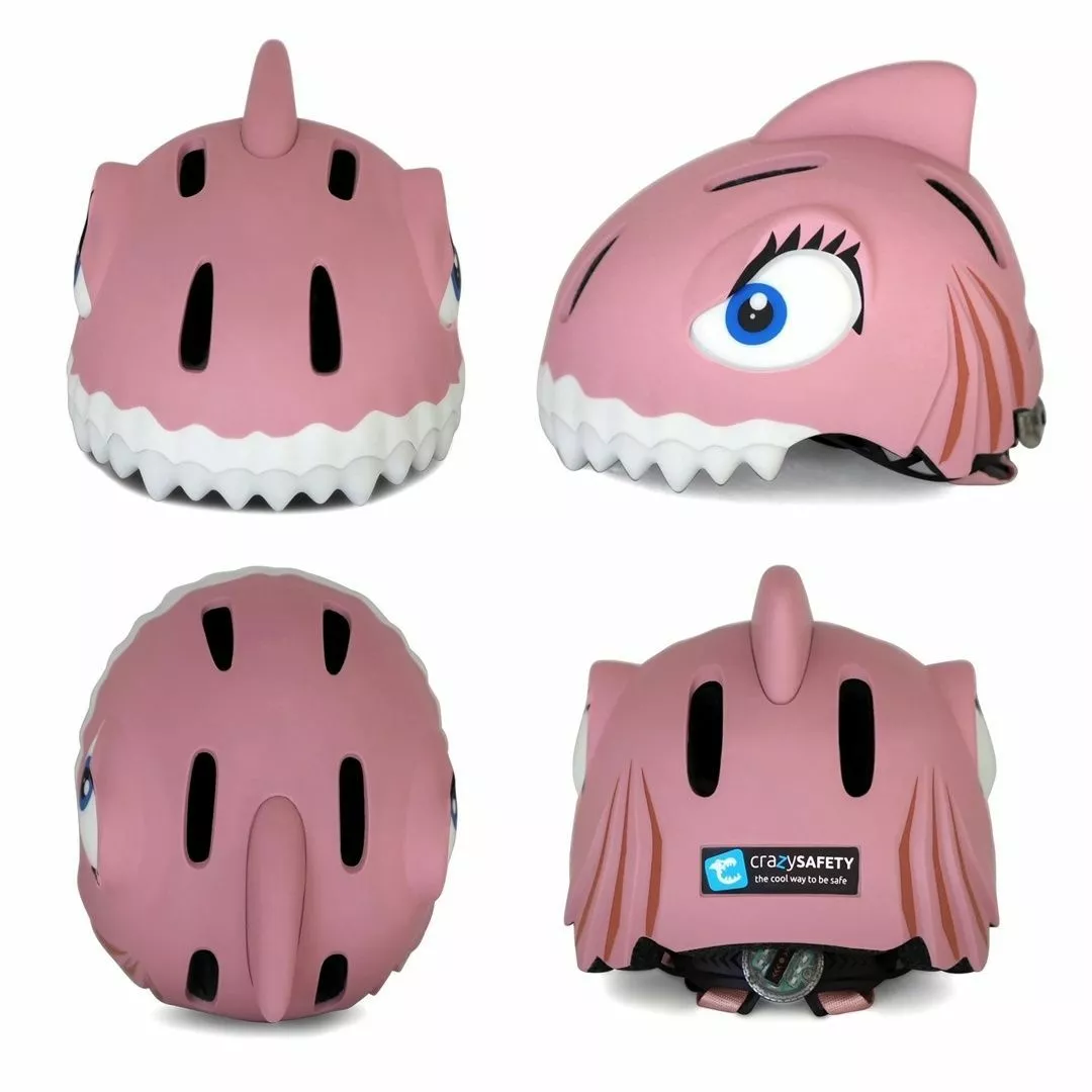 CASCO CRAZY SAFETY TIBURÓN ROSA - Imagen 3