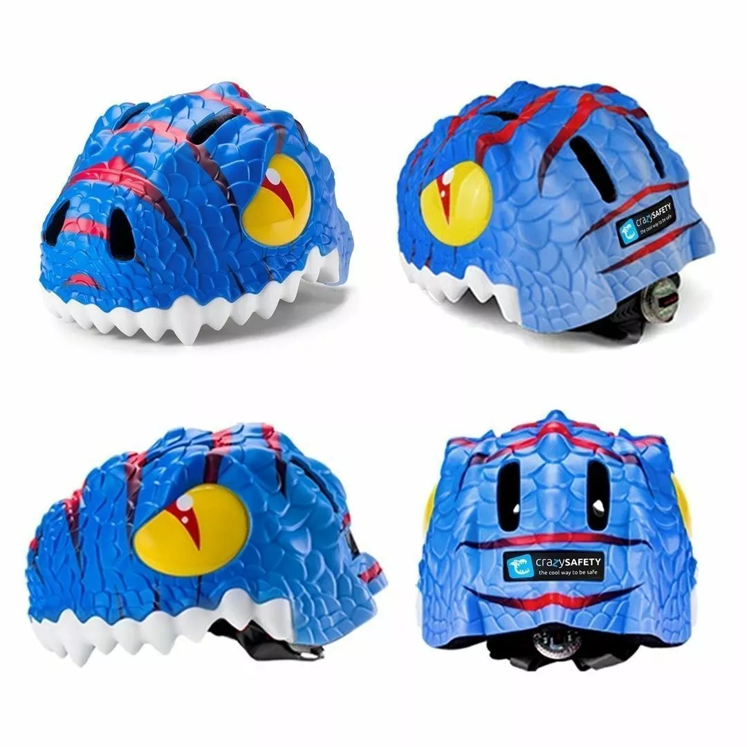 CASCO CRAZY SAFETY DRAGÓN AZUL - Imagen 4