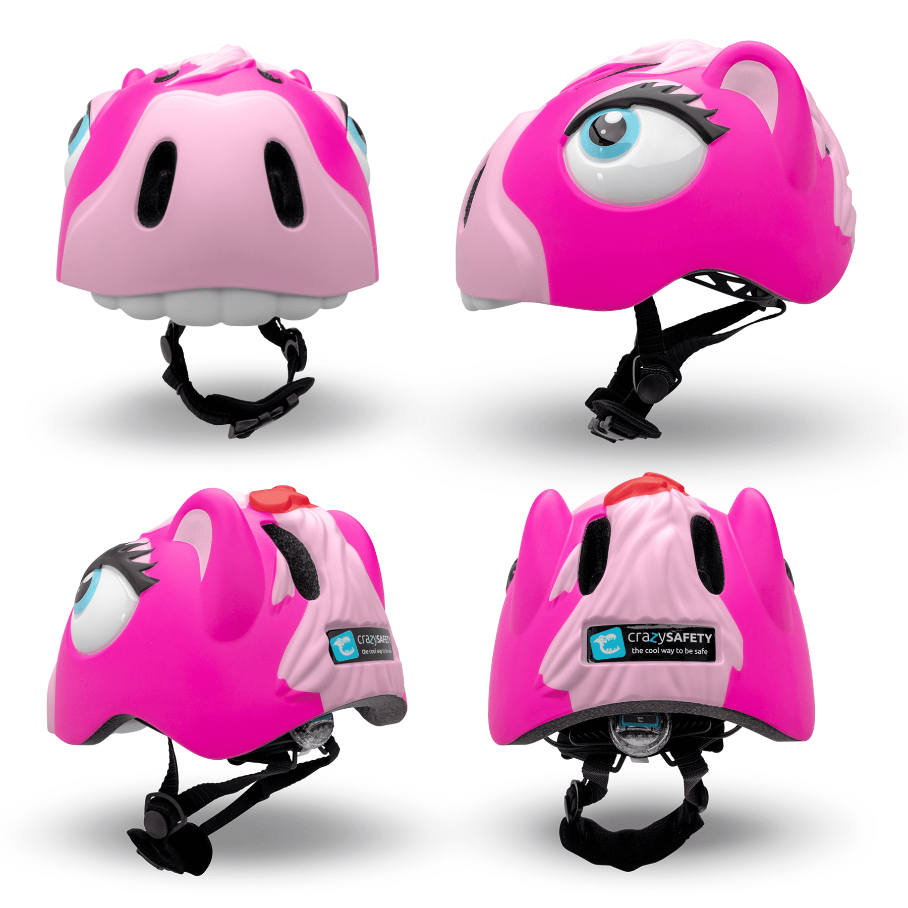 CASCO CRAZY SAFETY CABALLO ROSA - Imagen 2