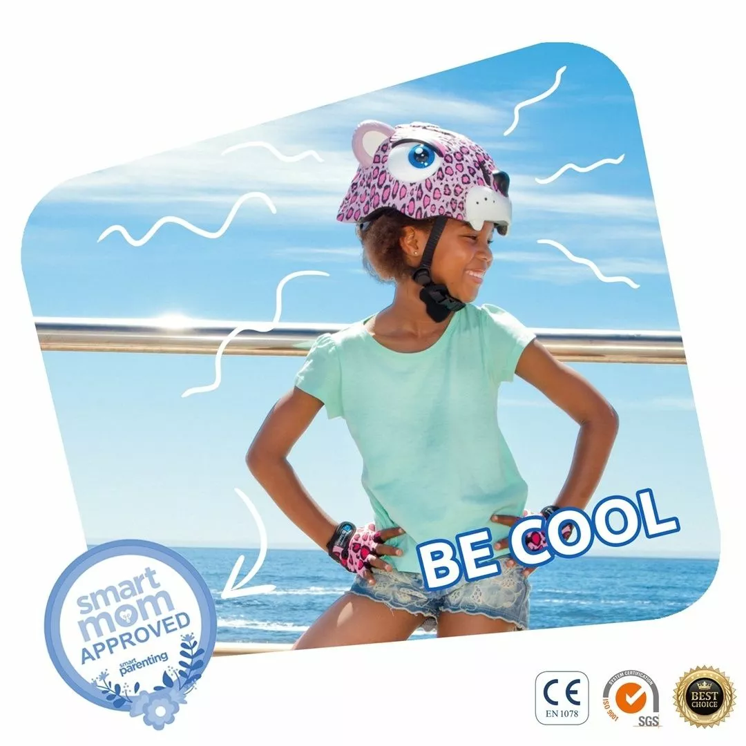 CASCO CRAZY SAFETY LEOPARDO ROSA - Imagen 3