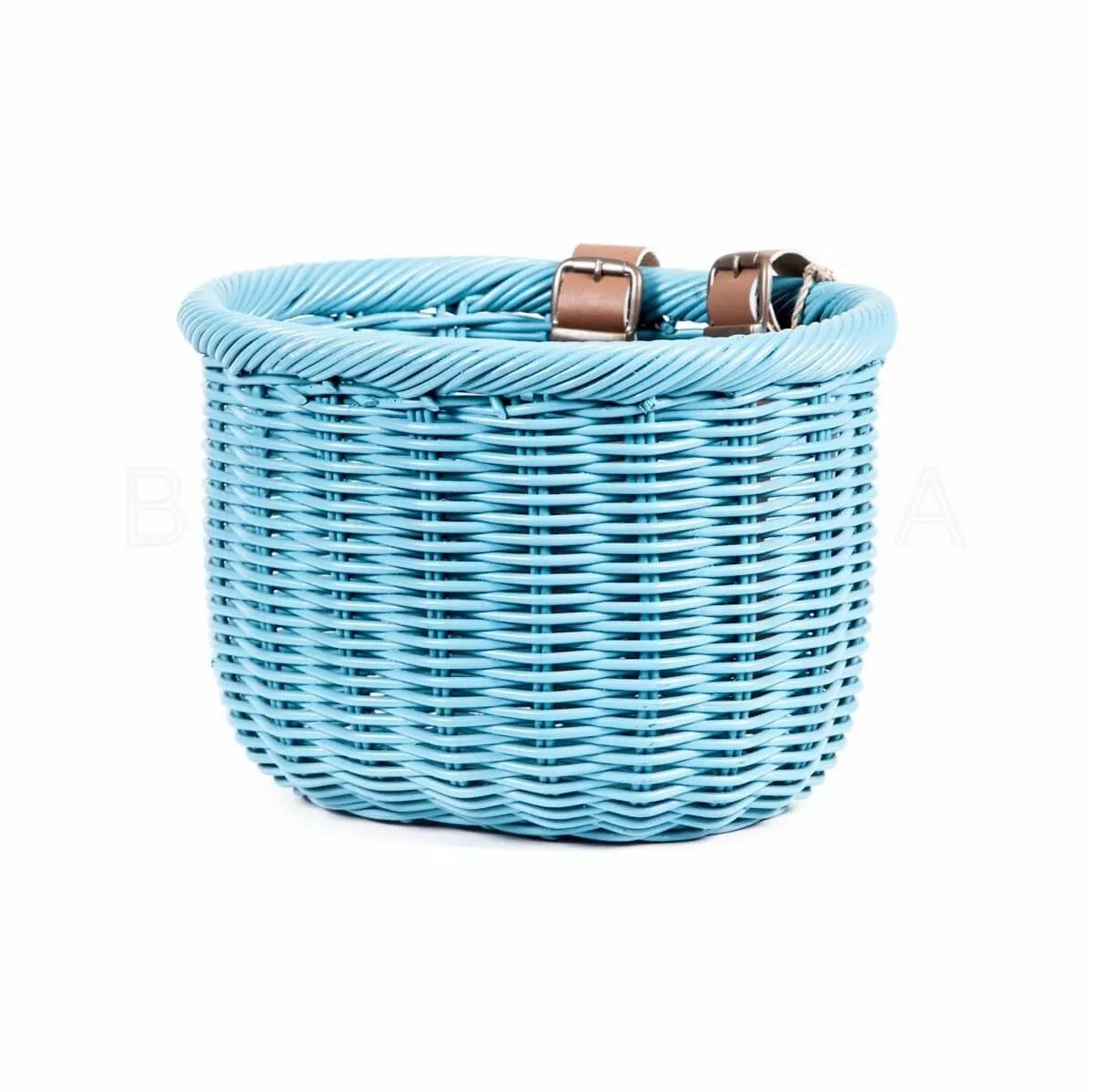 CESTA DE MIMBRE PARA BICICLETA VICTORIA WICKER AZUL