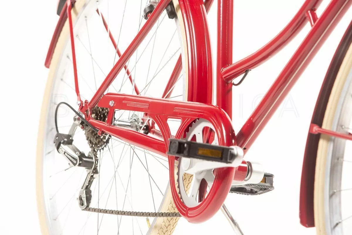 BICICLETA URBANA CAPRI VALENTINA ROJO RUBI 26″ 6 VELOCIDADES - Imagen 5