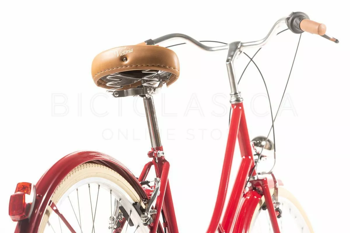 BICICLETA URBANA CAPRI VALENTINA ROJO RUBI 26″ 6 VELOCIDADES - Imagen 6